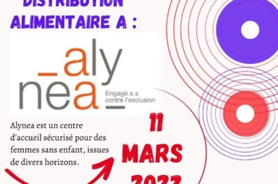 ceci est un flyers de la distribution faite dans les locaux de l'association Alynéa