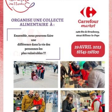 Rétrospectives: Collecte alimentaire Carrefour Market Samedi 29 avril.